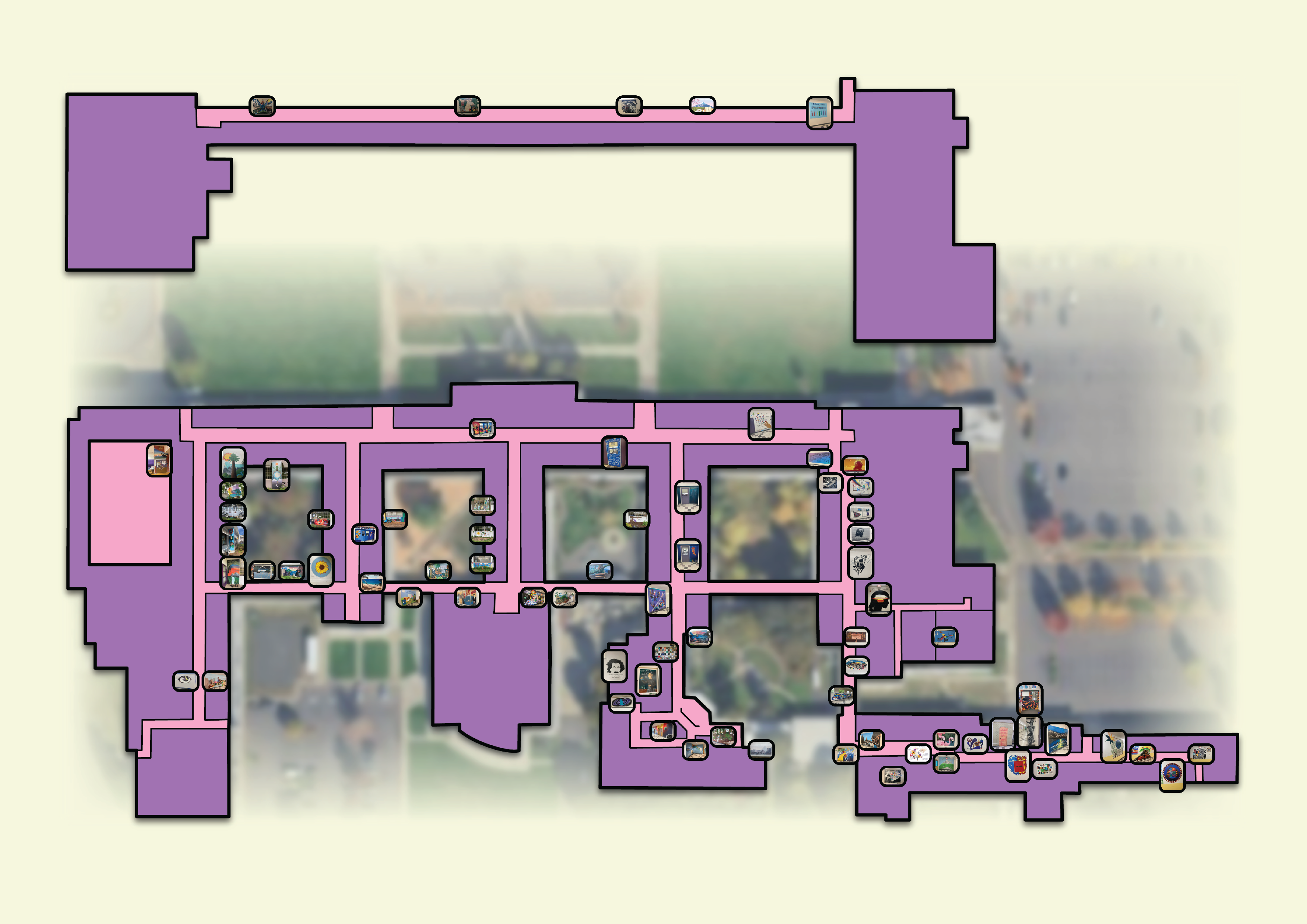 an interactive mural map for South Eugene High School